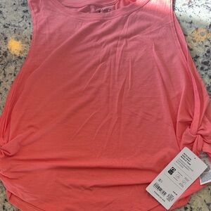 Women's muscle side twist tank